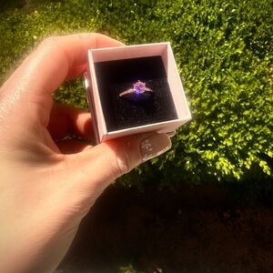 Elegant Purple Gemstone Ring